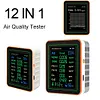 12 In 1 Air Quality Monitor PM2.5 PM10 CO CO2 TVOC HCHO AQI Tester for Indoor