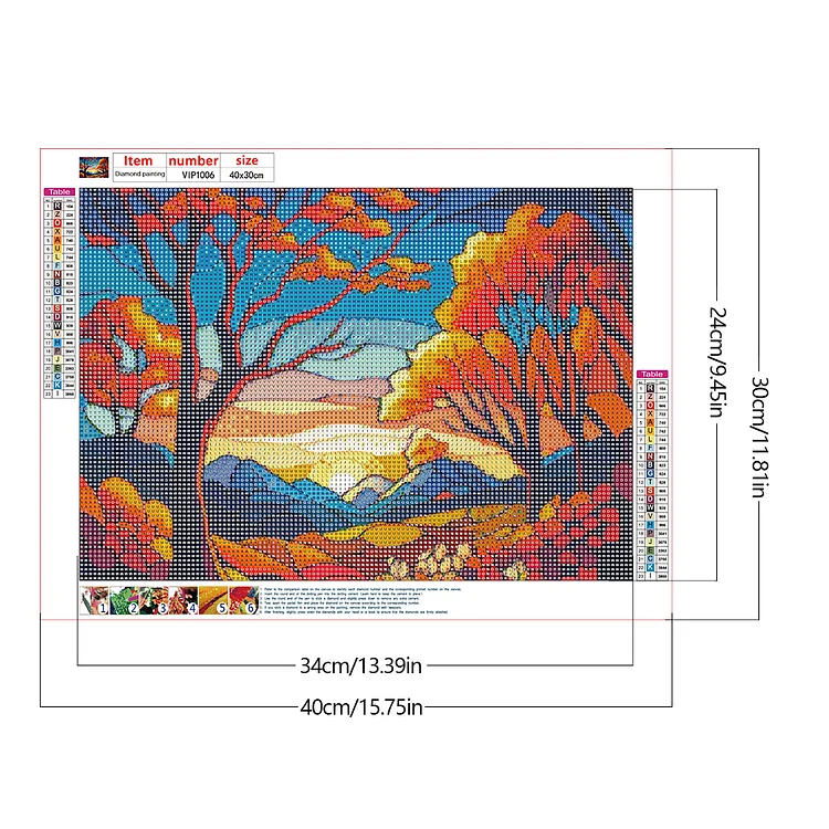 Stained Glass Woodland Path Official Diamond Painting Kit