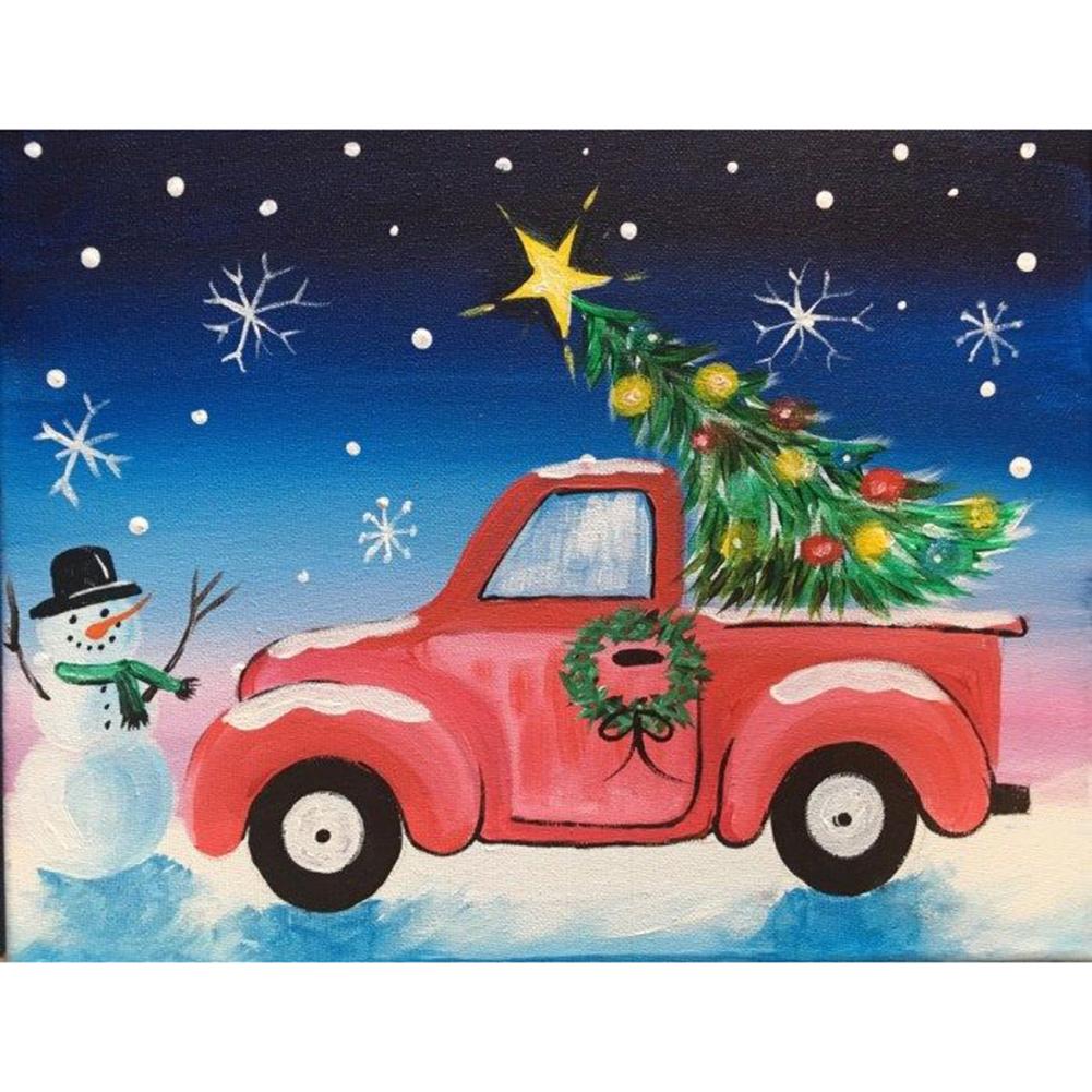 

Christmas Car - Round Drill Diamond Painting - 40*30CM, 501 Original