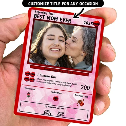 Mother's Day Poke Metal Card Mother's Day Poke Metal Card