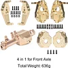 AMK Brass Heavy Weight Coating TRX4 Front Portal Axle Housing Set for 1/10 RC Crawler TRX6 TRX-4 Bronco Defender Upgrade (4 in 1 Set for TRX4,636g)