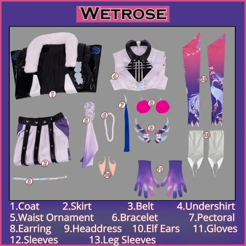 [Wetrose] In Stock Arknights Jun Game Outfit Full Set Cosplay Costume 