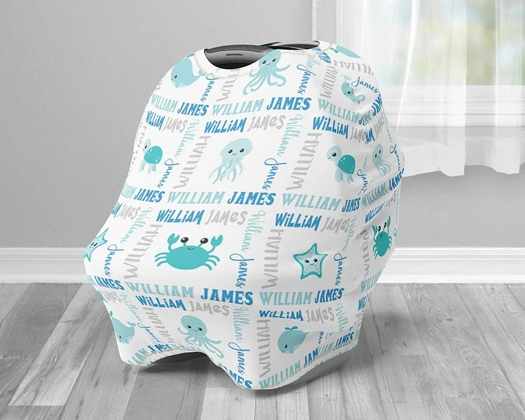 Personalized Baby Car Seat Canopy| Canopyl60