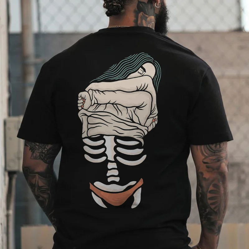 The Inner Me Skeleton Printed Men's T-shirt -  