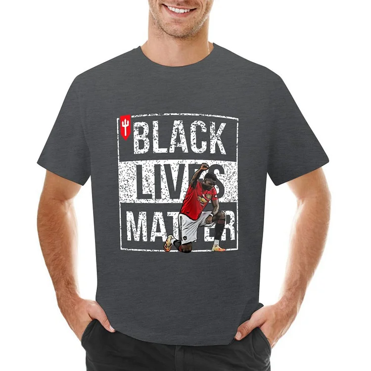 Black Lives Matter Paul Pogba Inspired Football Culture Men's T-shirt	