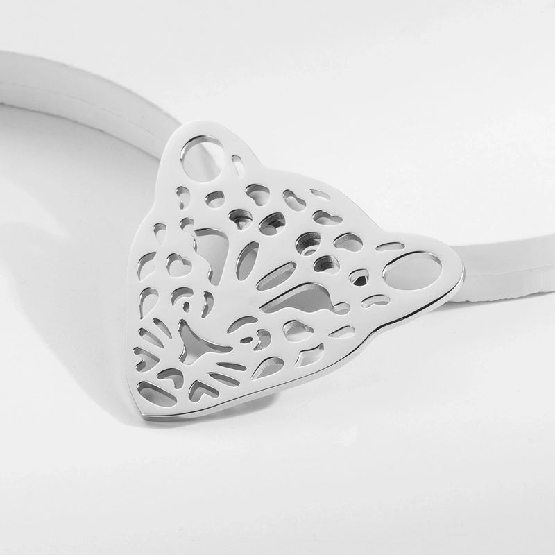 Vintage Style Animal Feather Flower 304 Stainless Steel Polishing Plating Unisex Brooches 1 Piece