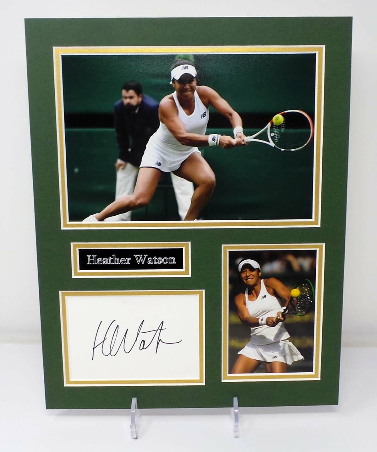 Heather WATSON Signed Mounted Tennis Wimbledon RARE Photo Poster painting Display AFTAL RD COA