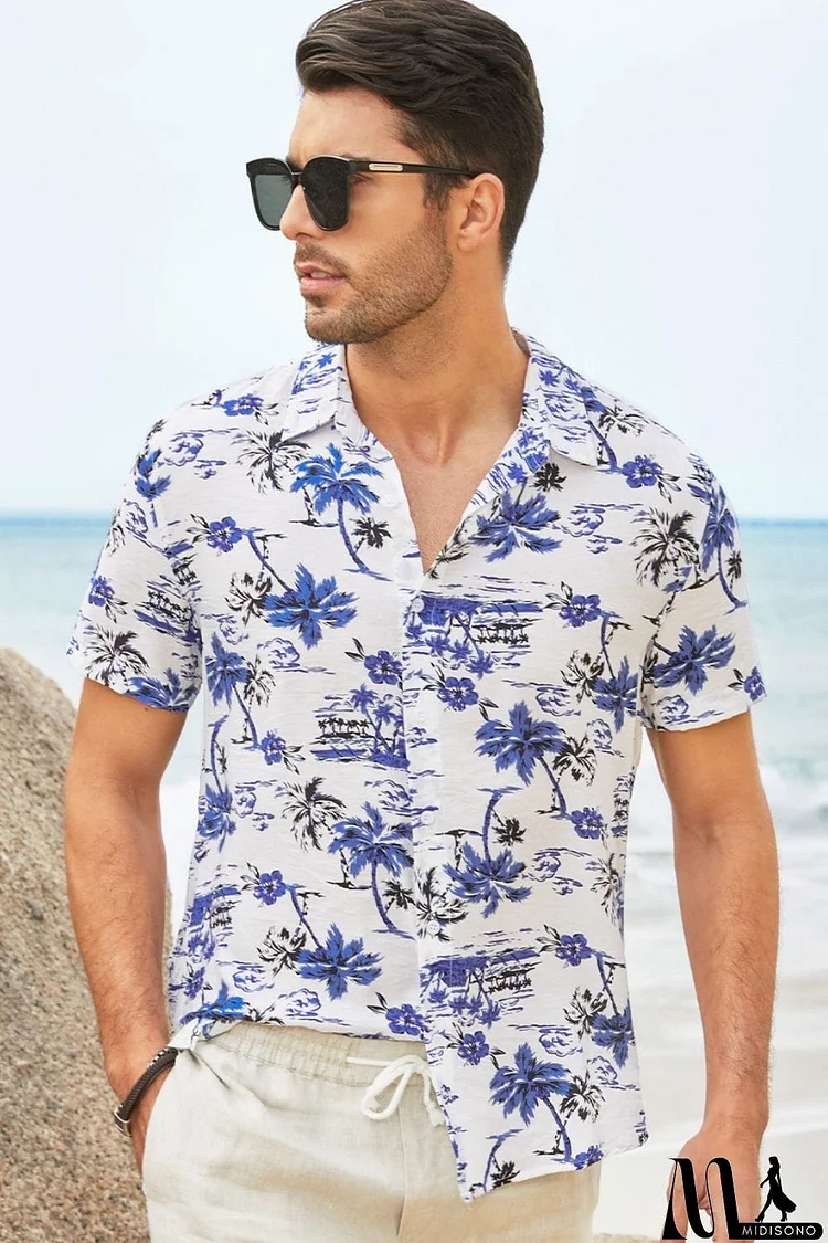 Hawaiian Print Short Sleeve Shirt