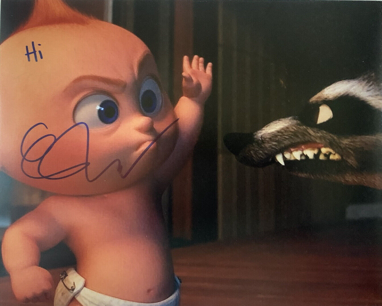 ELI FUCILE HAND SIGNED 8x10 Photo Poster painting INCREDIBLES MOVIE JACK JACK AUTOGRAPH COA