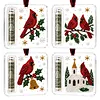 4Pcs Christmas DIY Diamond Painting Clear Acrylic Ornaments Cash Slot