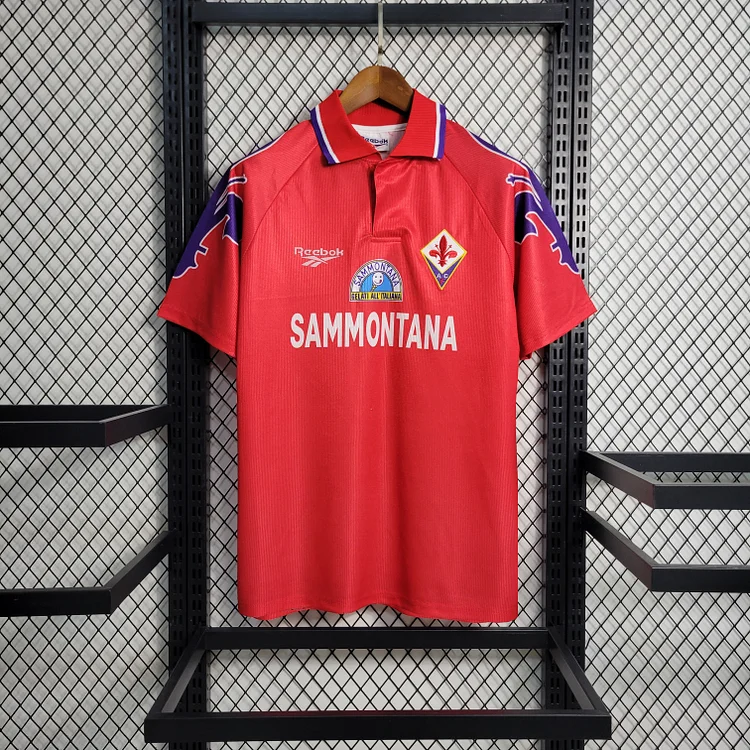 Fiorentina Away Retro Shirt Kit 1995-1996 - Red