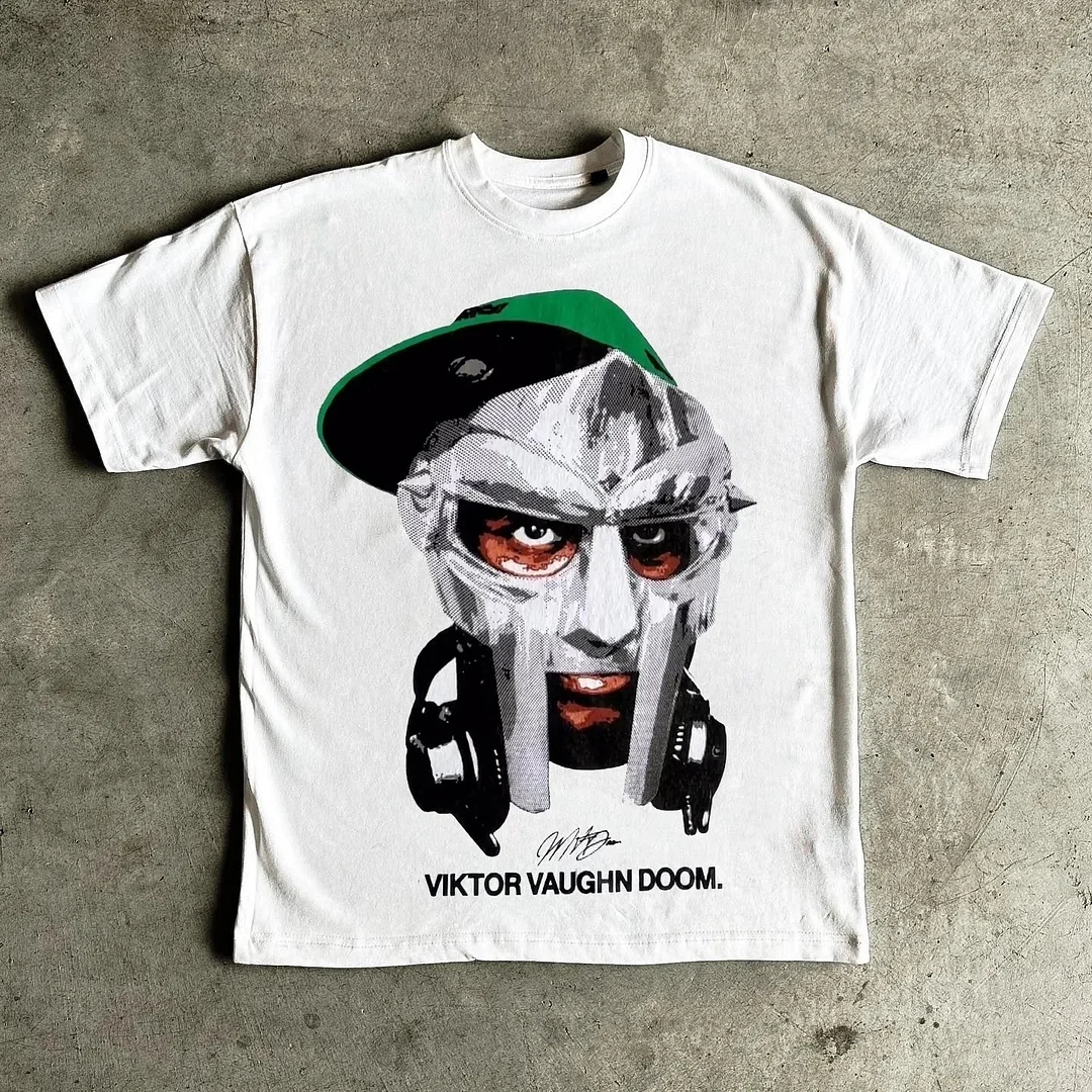 Aonga Y2K Casual Fashion T Shirt Harajuku Hip Hop Figure Graphic Printed T Shirt Gothic Retro Oversized Short Sleeved Mens Womens Tops aonga