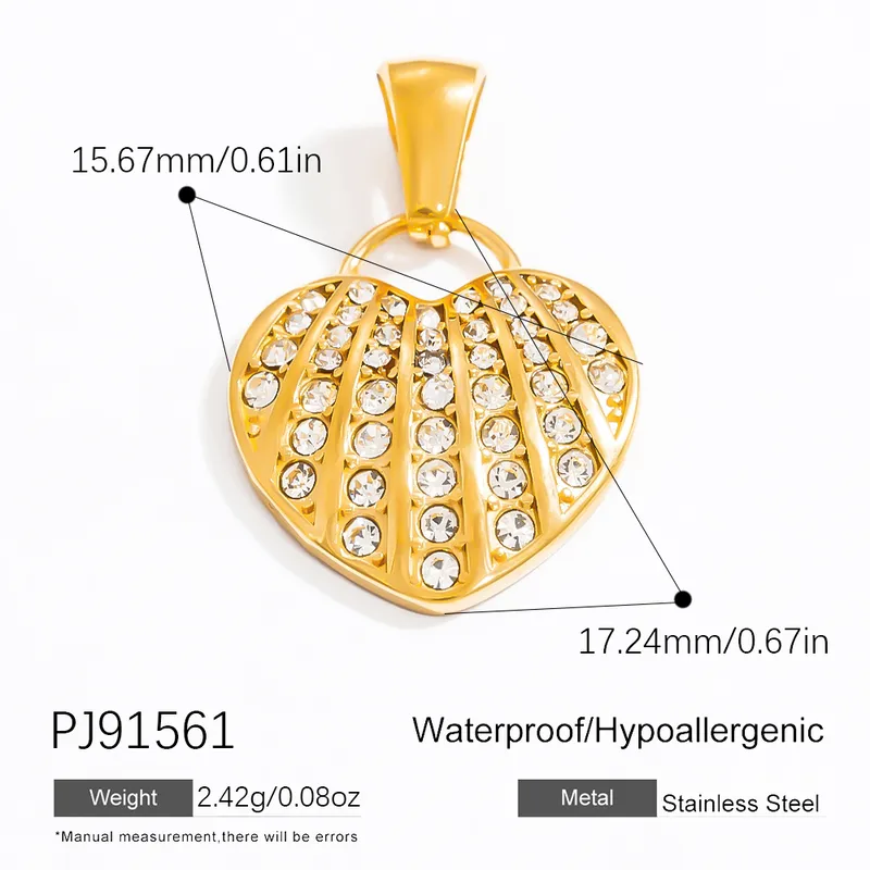 1 Piece 2 PCS/Package 3 PCS/Package 14.24*15.67mm 304 Stainless Steel Heart Shape Bow Knot Pendant Chain Jewelry Accessories