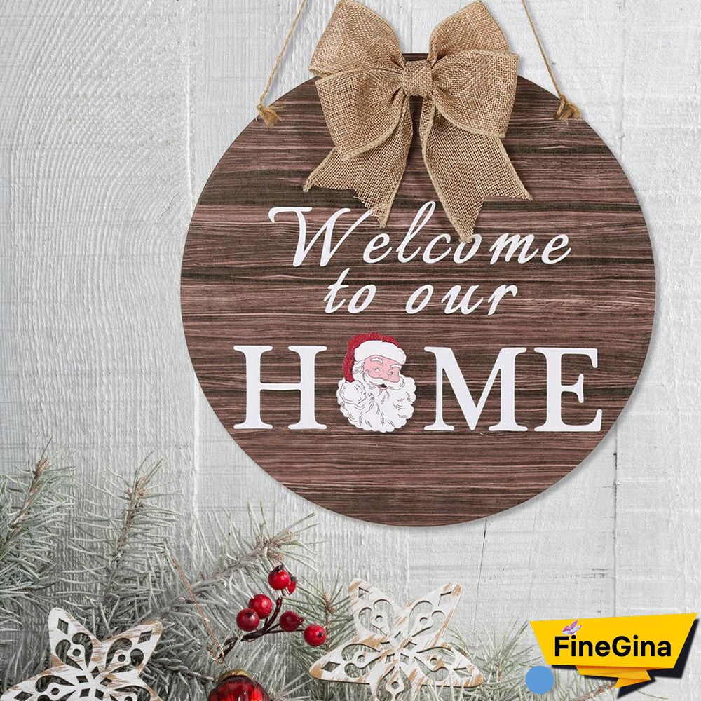 Welcome To Our HOME - Interchangeable Wooden Sign