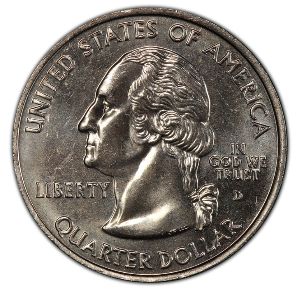 2004-D 25C Wisconsin Quarter Extra Leaf Low 
