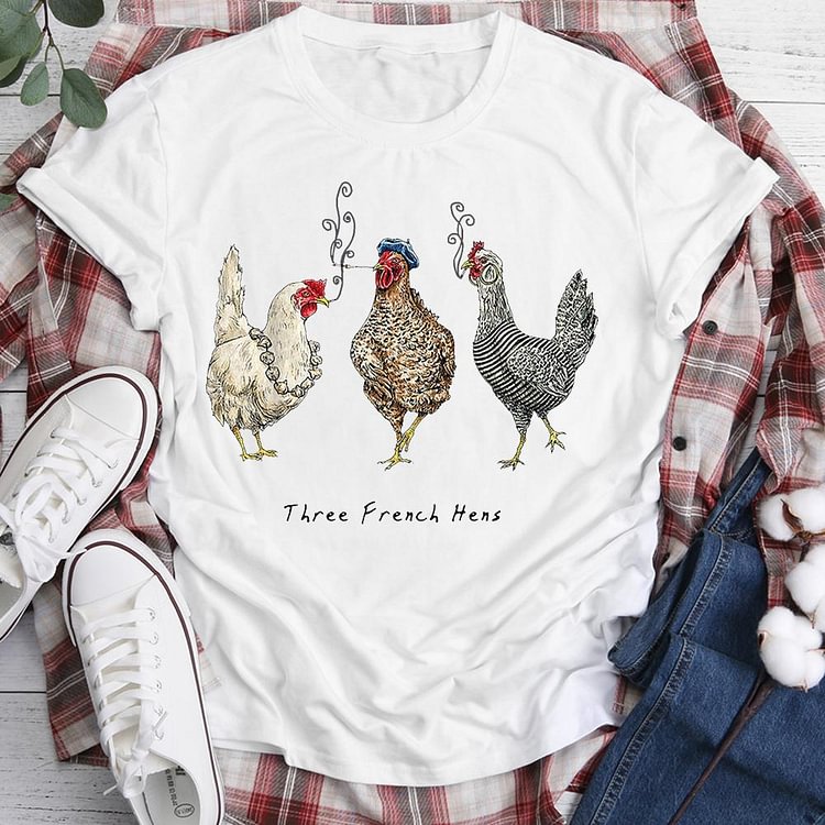ANB - The three French hens  Retro Tee-05041