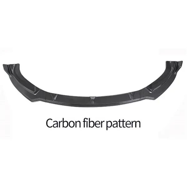 3pcs ABS Front Lip Spoiler For Tesla Model Y 2021 Lower Bumper Diffuser Protector Carbon Fiber Styling Modified Car