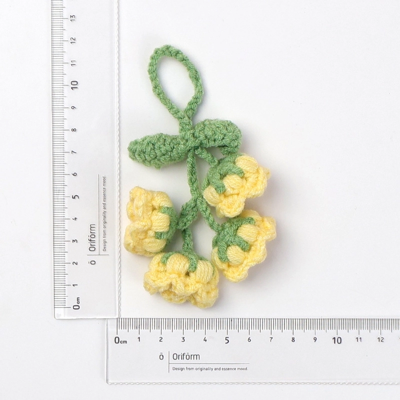 2 Pieces Cute Sunflower Santa Claus Yarn Women’s Bag Pendant Keychain