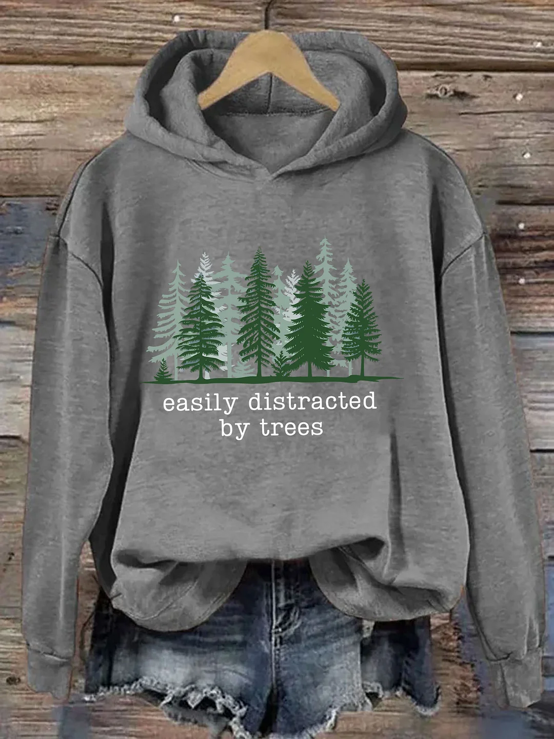 Easily Distracted By Trees Hoodie