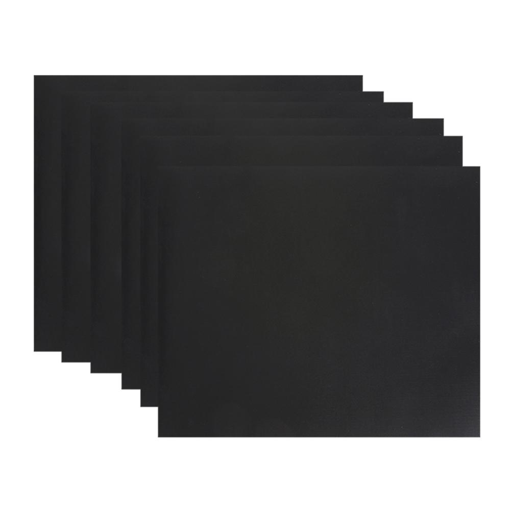

5pcs BBQ Grill Mats Heavy Duty Non-stick Reusable PTFE Baking Mats Black, 501 Original
