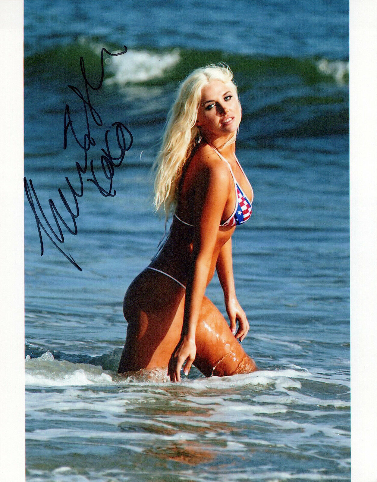 Karissa Shannon glamour shot autographed Photo Poster painting signed 8x10 #1 bikini