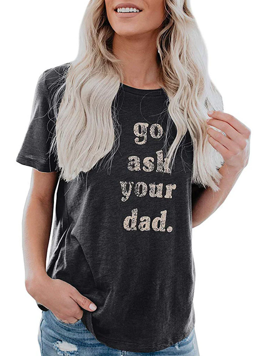 Letters Printed T-shirt