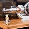 Startable single cylinder alloy engine Stirling engine model with motor