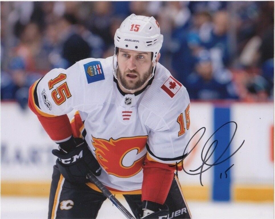 Calgary Flames Tanner Glass Autographed Signed 8x10 NHL Photo Poster painting COA #2