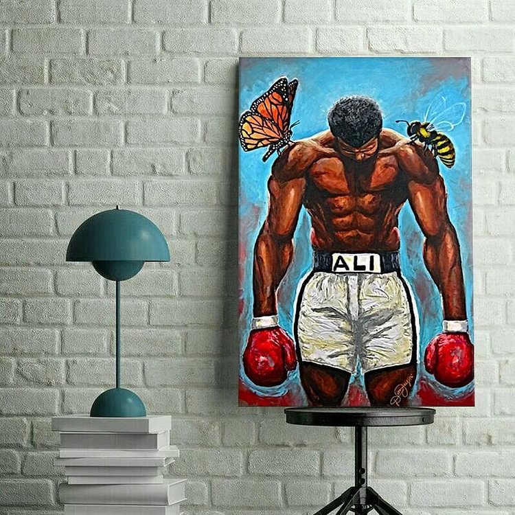 Muhammad Ali Float Like A Butterfly Sting Like A Bee Canvas Wall Art