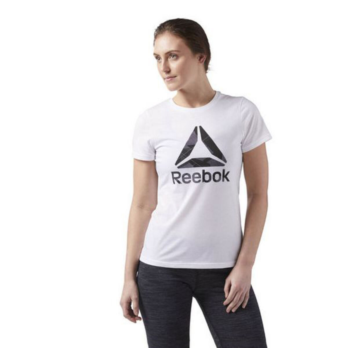 Women&rsquo;s Short Sleeve T-Shirt Reebok Wor CS Graphic Tee White - sale.kim -  endless selection of finest brands