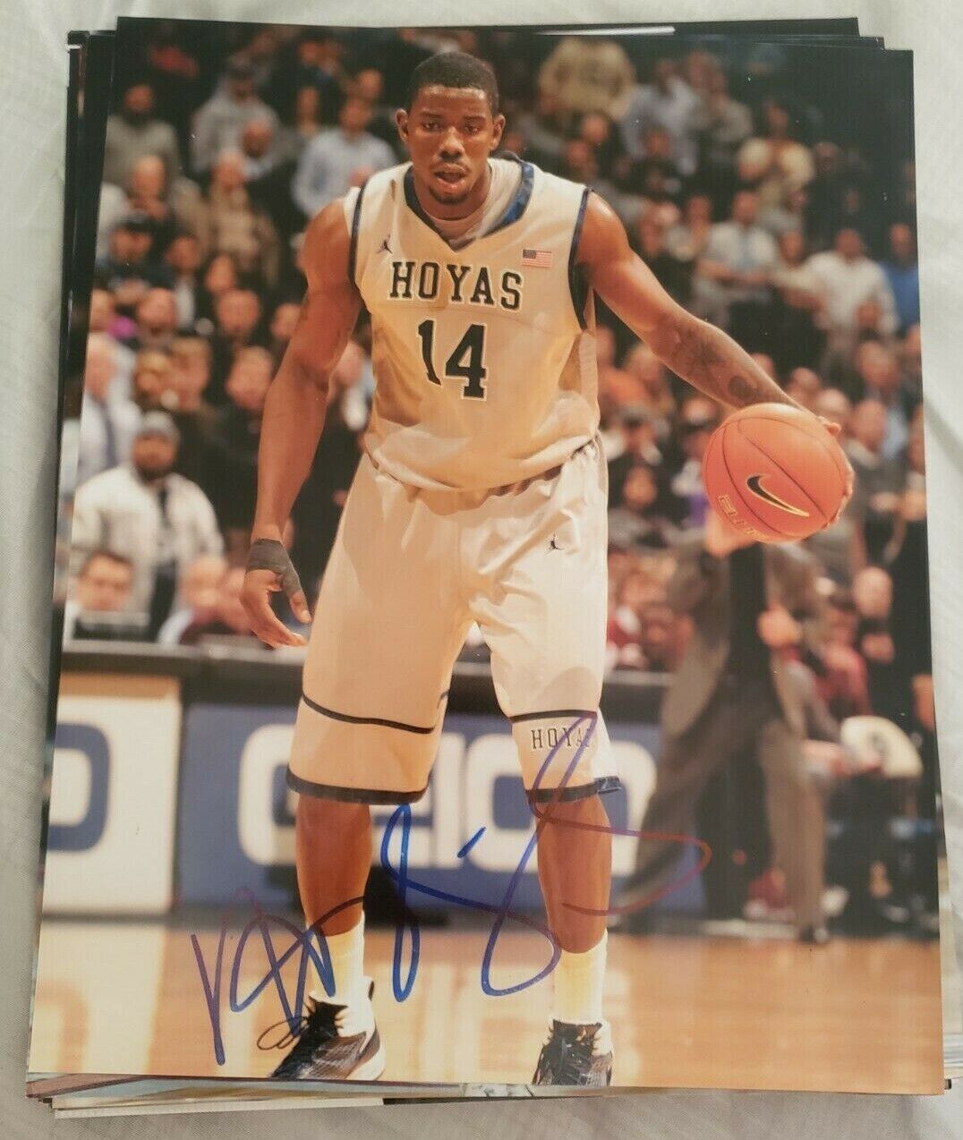 HENRY SIMS GEORGETOWN HOYAS SIGNED AUTOGRAPHED 8X10 Photo Poster painting W/COA F