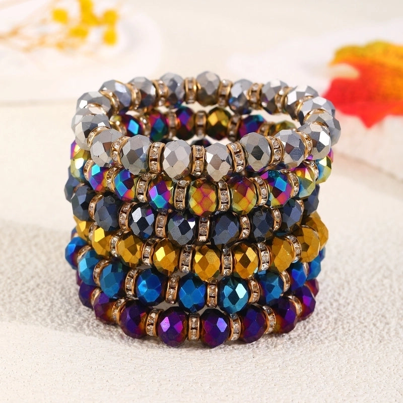 Crystal Geometric Bracelets