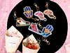 6PCS Double Sided Special Shape Diamond Painting Keychain Kits
