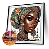 Black Woman - Crystal Rhinestone Diamond Painting