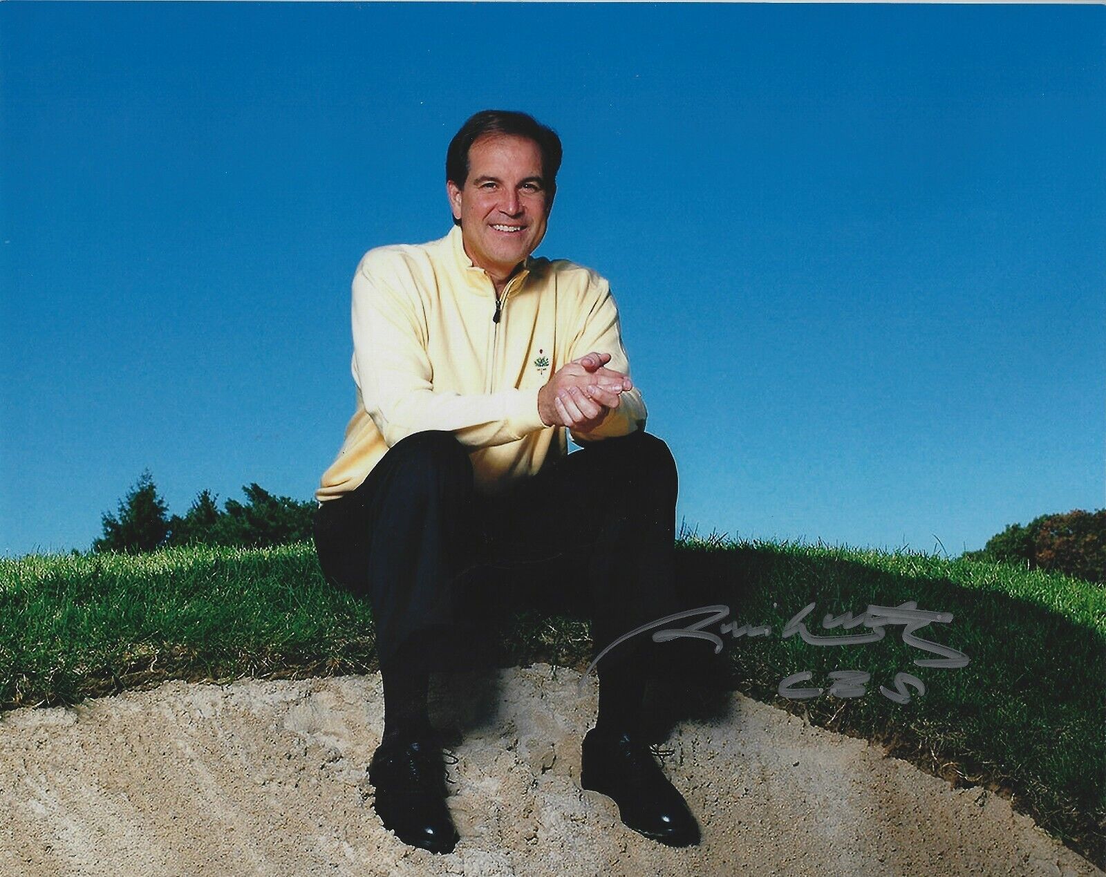 Autographed JIM NANTZ PGA Tour 8x10 Photo Poster painting with COA
