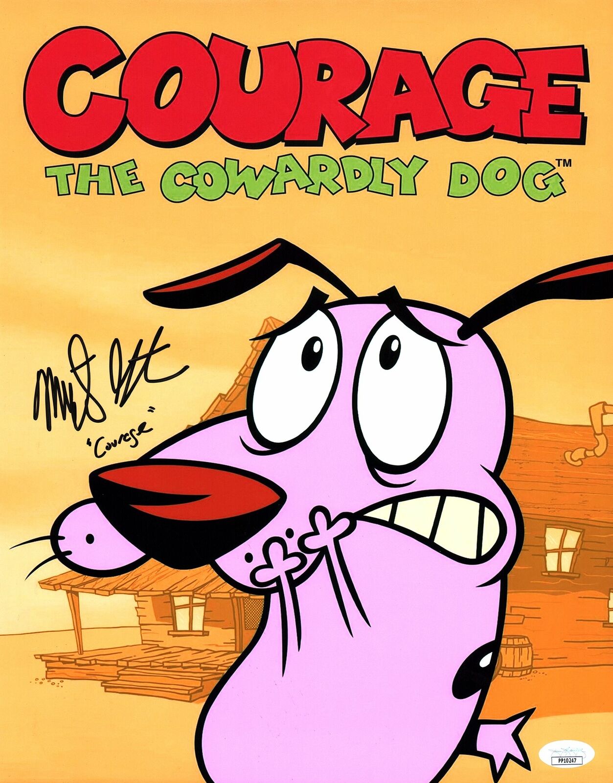 Marty Grabstein Courage the Cowardly Dog 11x14 Photo Poster painting Signed Autograph JSA COA