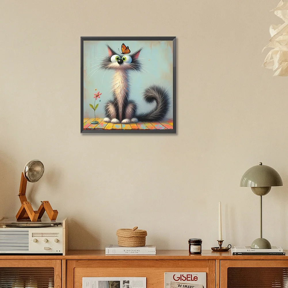 Diamond Painting - Full Round Drill - Cat (Canvas|40*40cm)