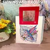 Sac &agrave; main DIY peinture en diamant avec poign&eacute;e carr&eacute;e, sac fourre-tout en diamant pour maquillage, kits de peintures multi-usages en diamants, sacs &agrave; main cr&eacute;atifs pour femmes, cadeau artisanal pour filles (colibri)