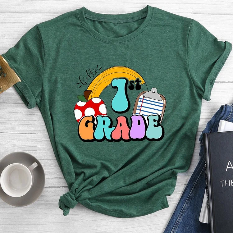 Back to School  Round Neck T-shirt