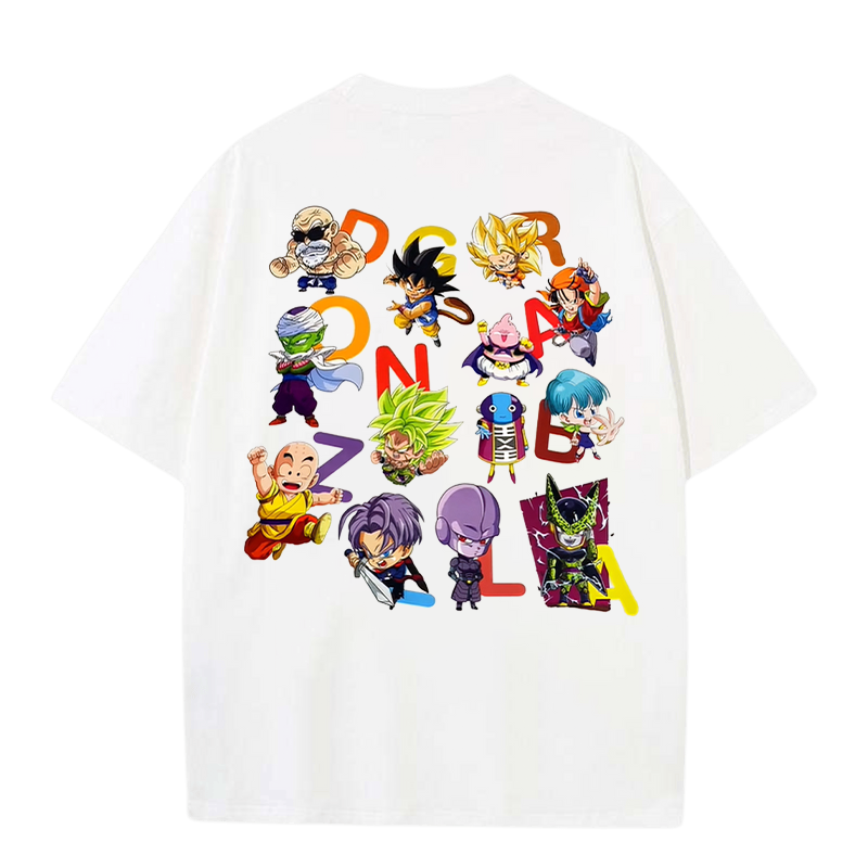 Dragon Ball Printed Men's Oversized T-shirts