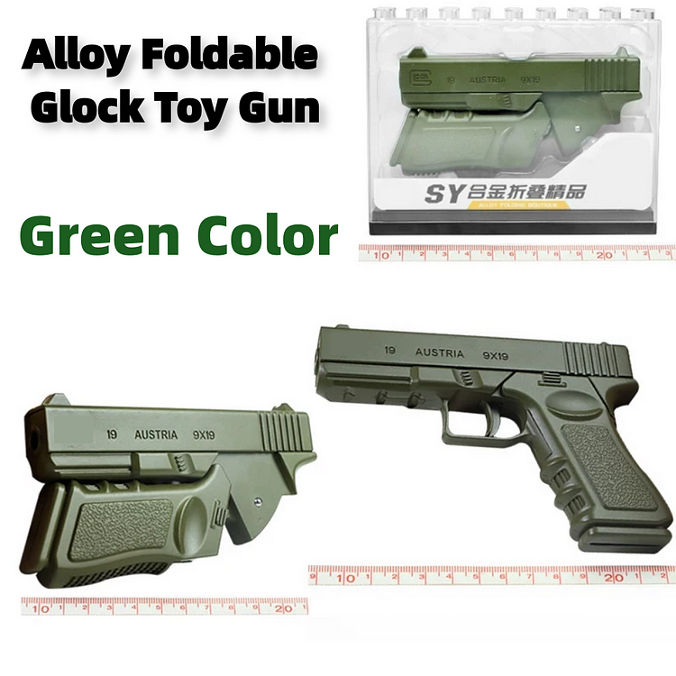 2022 New Alloy Foldable Rubber Ball Pistol Toy Gun Shooting Soft Ball Bullets Gun Toy 17