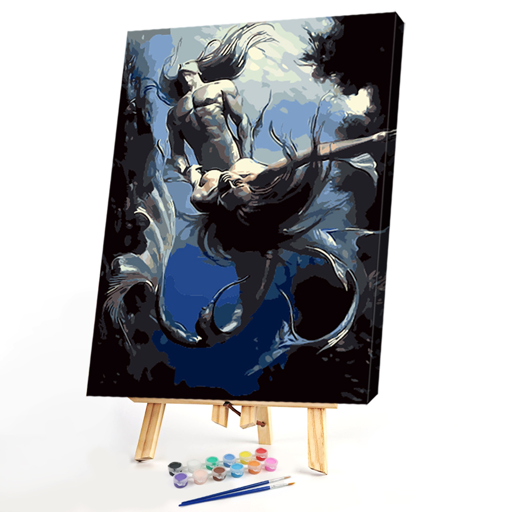 

40*50CM Paint By Numbers-Beauty Fish, 501 Original