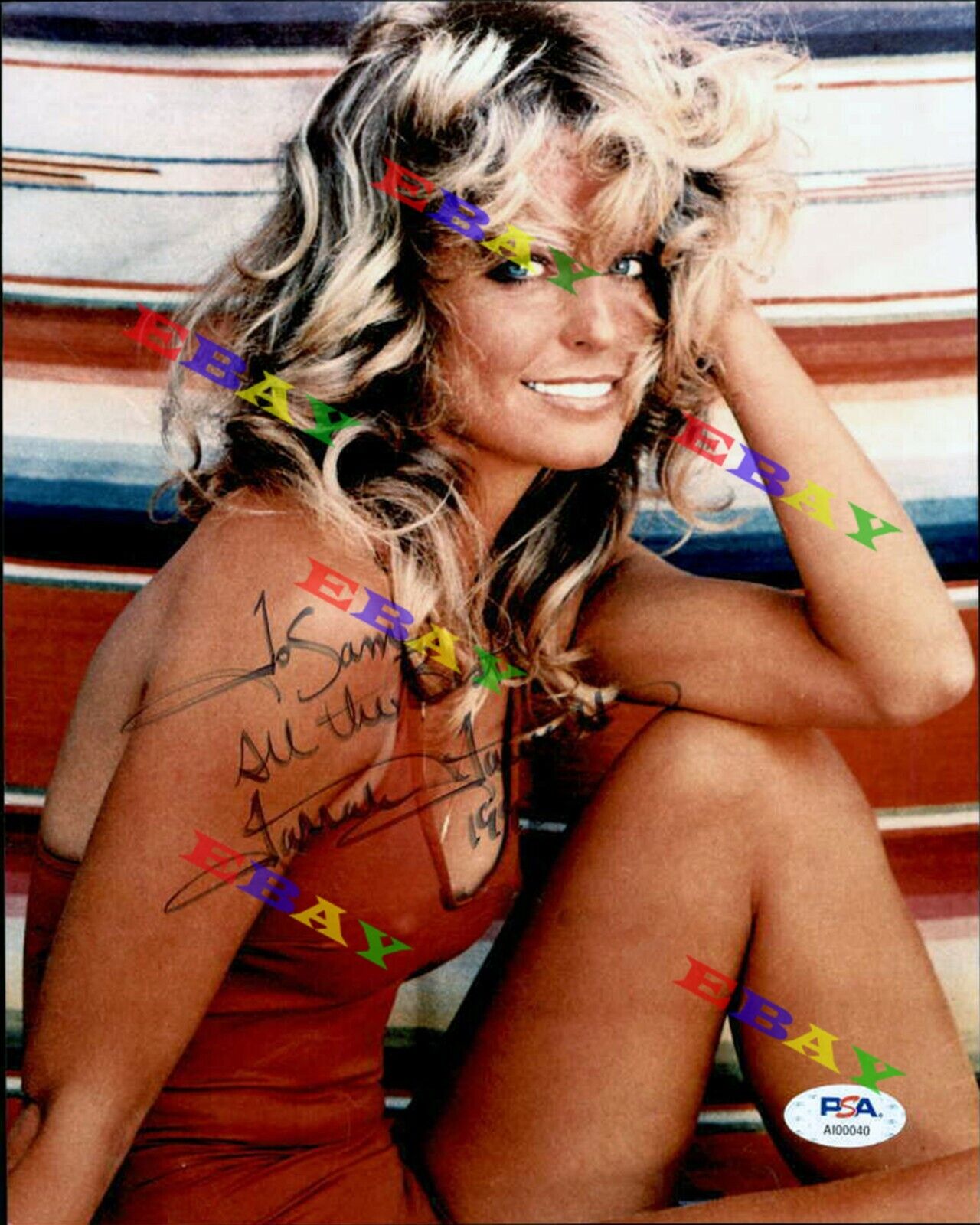 Farrah Fawcett Autographed Signed 8x10 Photo Poster painting Rep