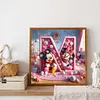 Diamond Painting -DIY Round Drill Letter N(40x40cm)