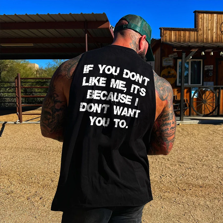 Livereid If You Don't Like Me, It's Because I Don't Want You To Print Men's Vest - Livereid