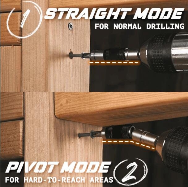 Pivot Drill Bit Holder
