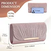 Clutch Damen Abendtasche Silber,Funkelnde Kettenabendtasche,Modische Tasche Bag Handtasche,Elegante Umschlagtasche Crossbody für Neujahrsball,Hochzeit,Party und Hochzeit