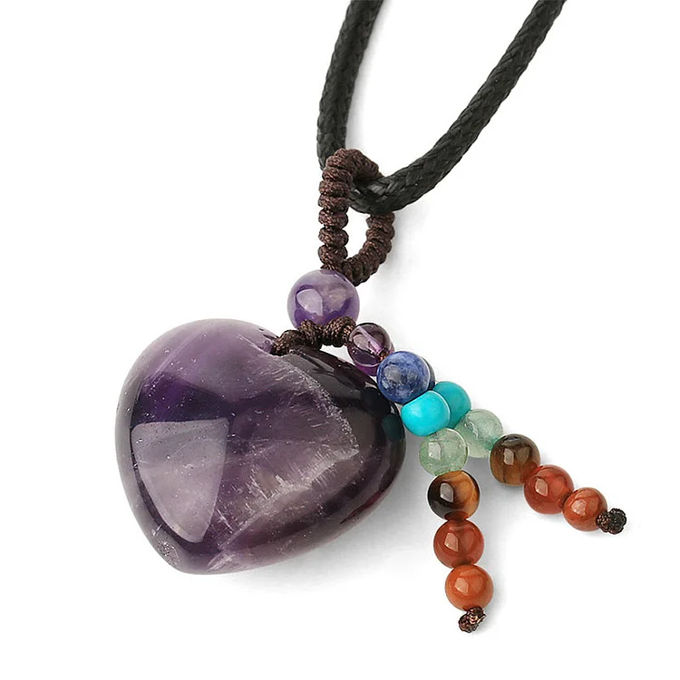 Chakra Amethyst Stones Necklace