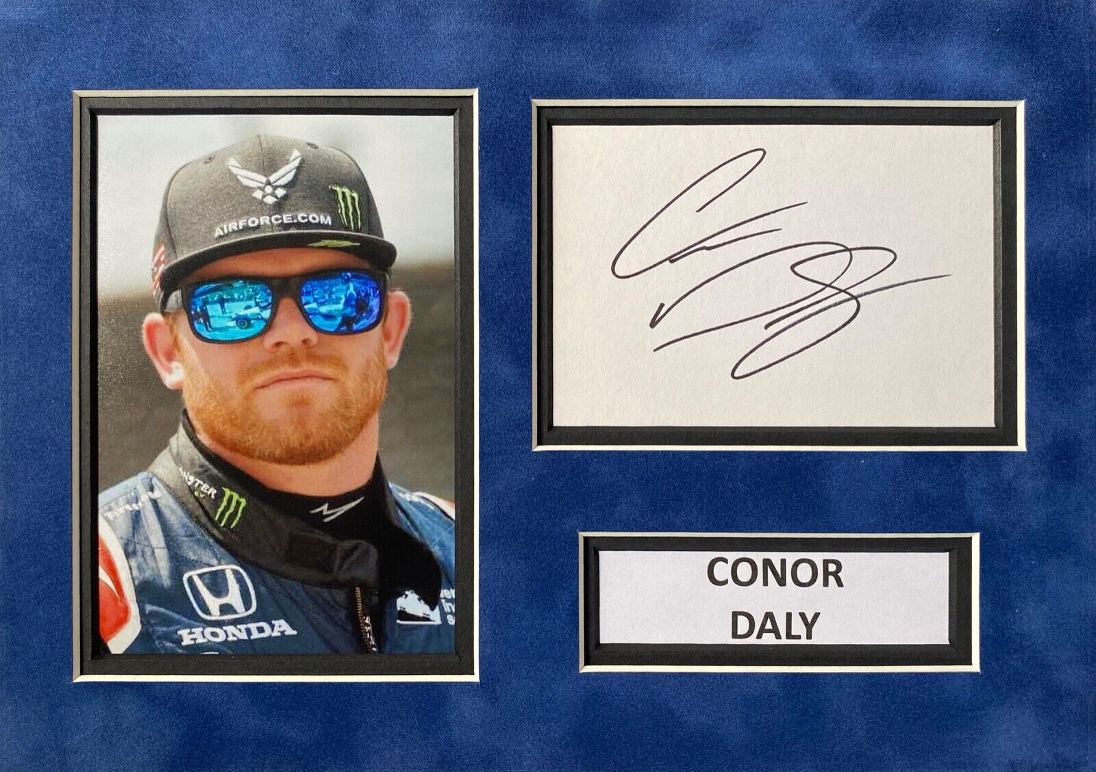 CONOR DALY SIGNED A4 Photo Poster painting MOUNT DISPLAY INDY 500 AUTOGRAPH