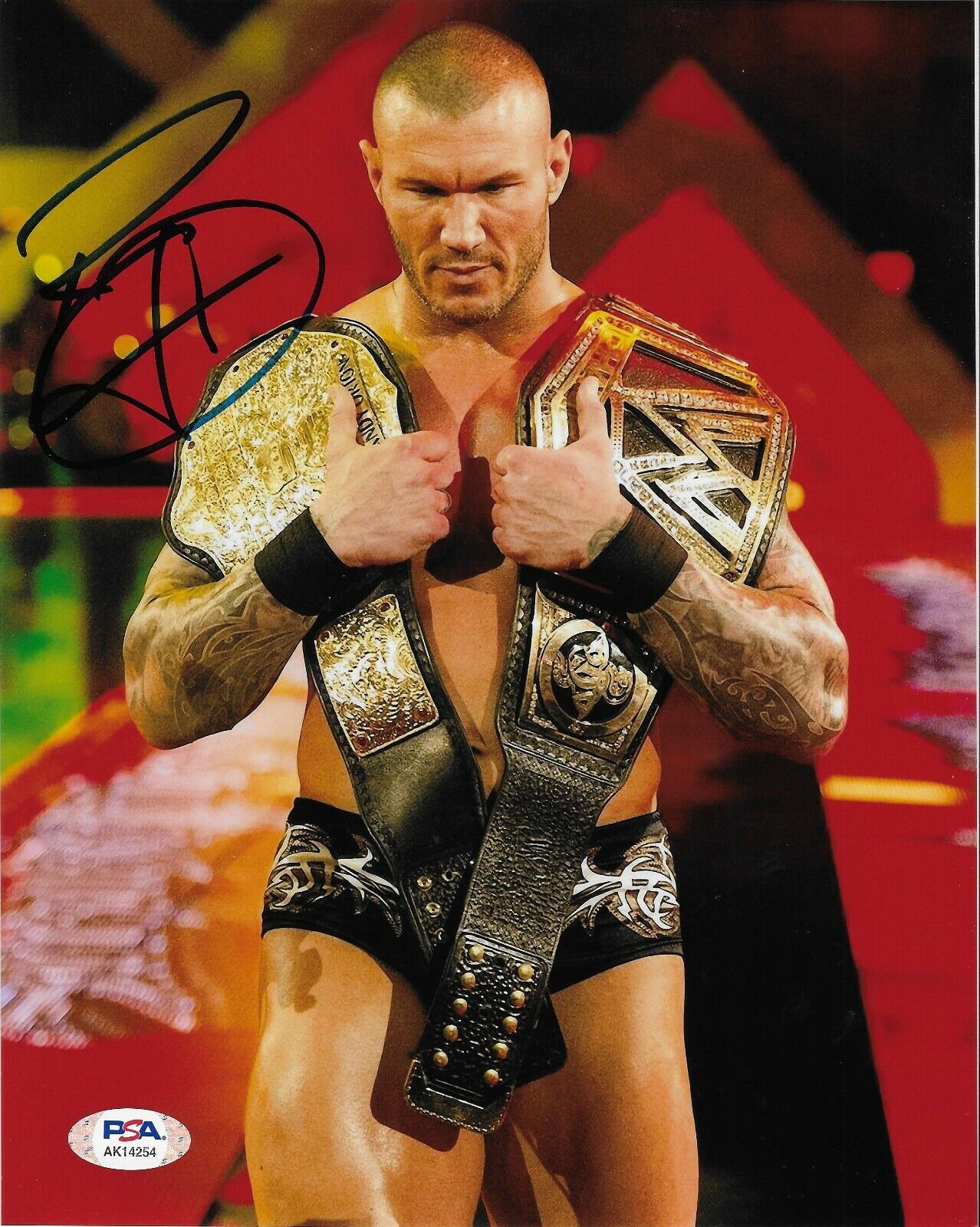 Randy Orton WWE Signed Autograph 8x10 Photo Poster painting #8 w/ PSA COA